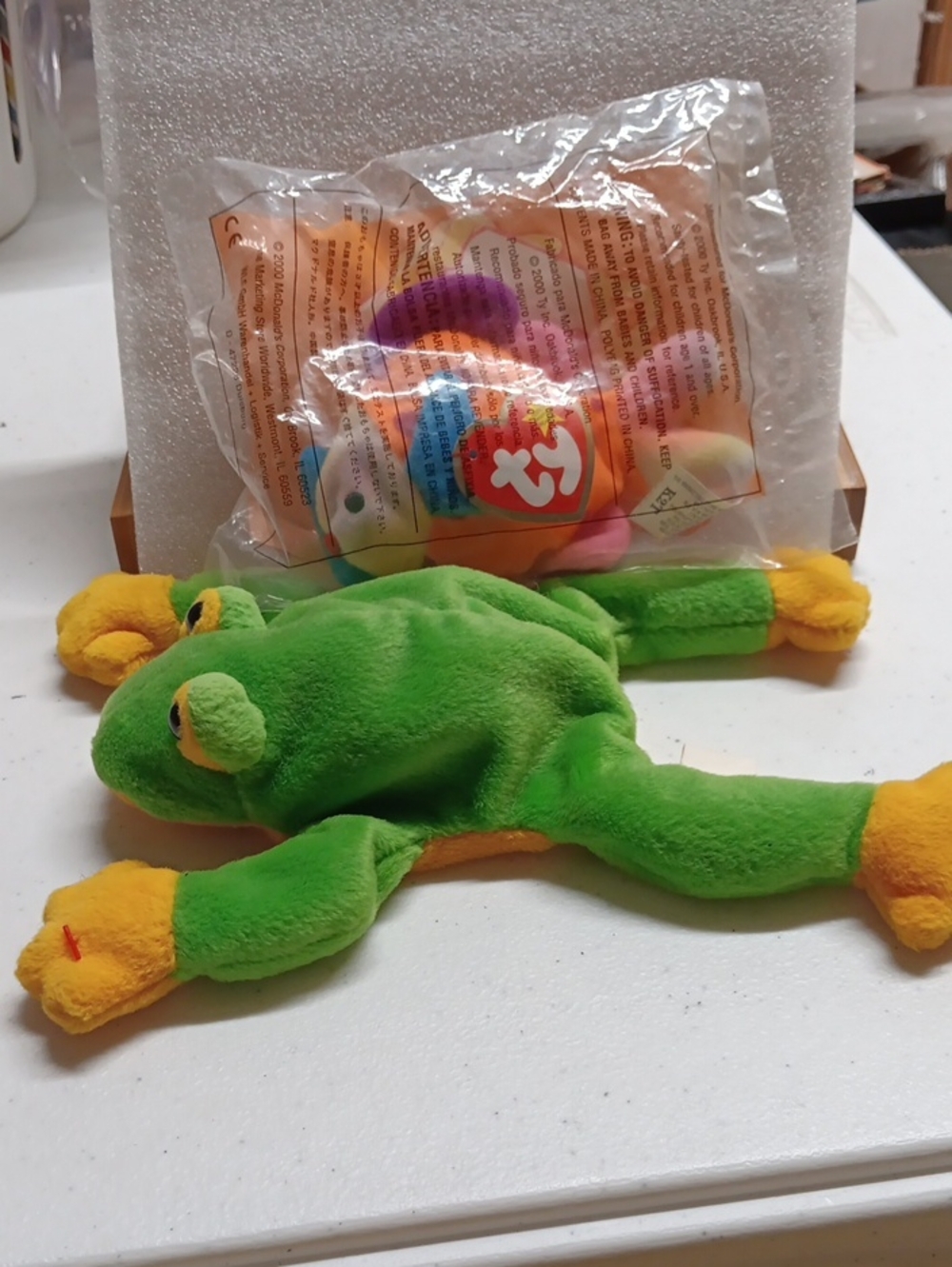 Ty Beanie Baby Smoochie The Frog And Lips The Fish